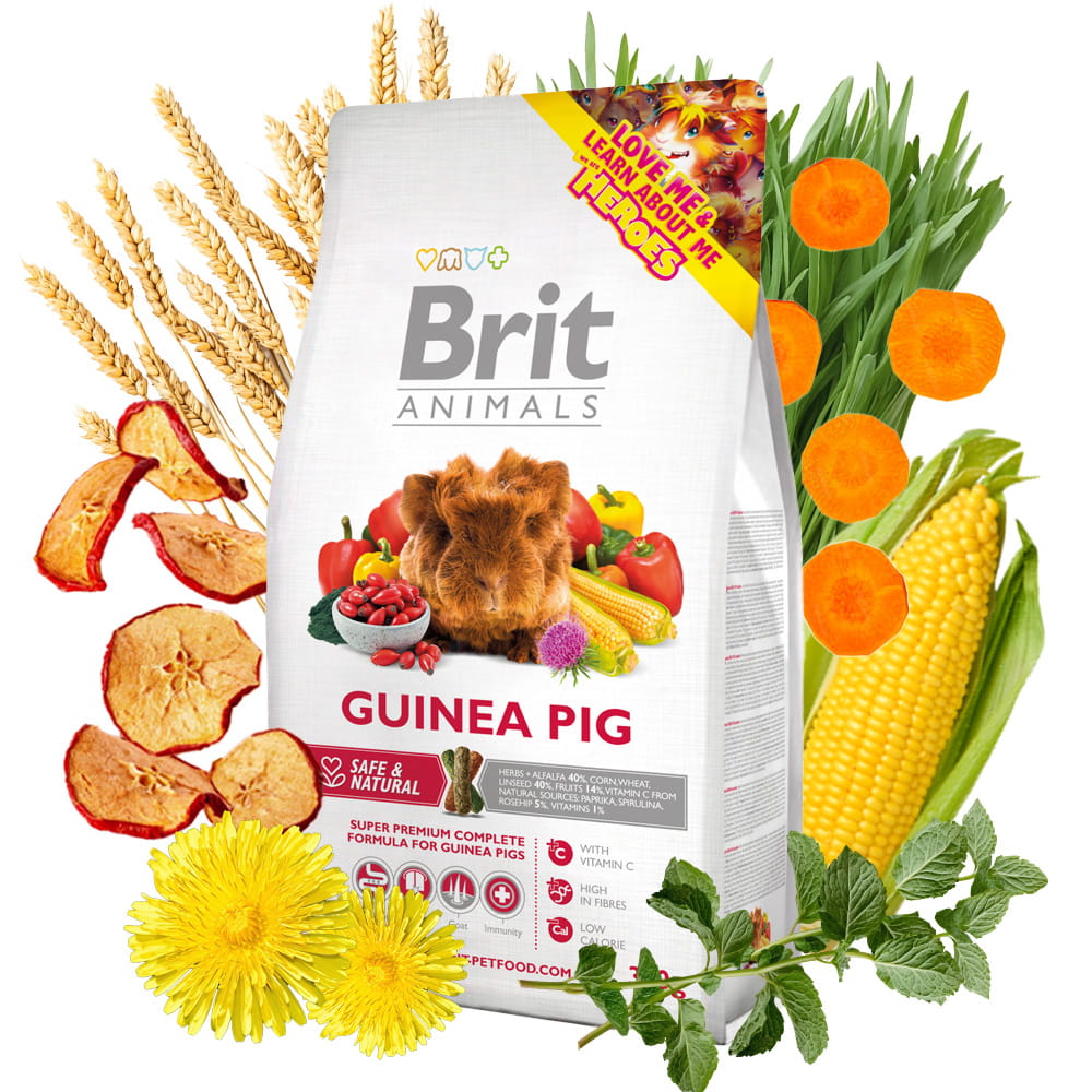 Brit Animals Guinea Pig Complete Pokarm dla Świnki Morskiej 300g